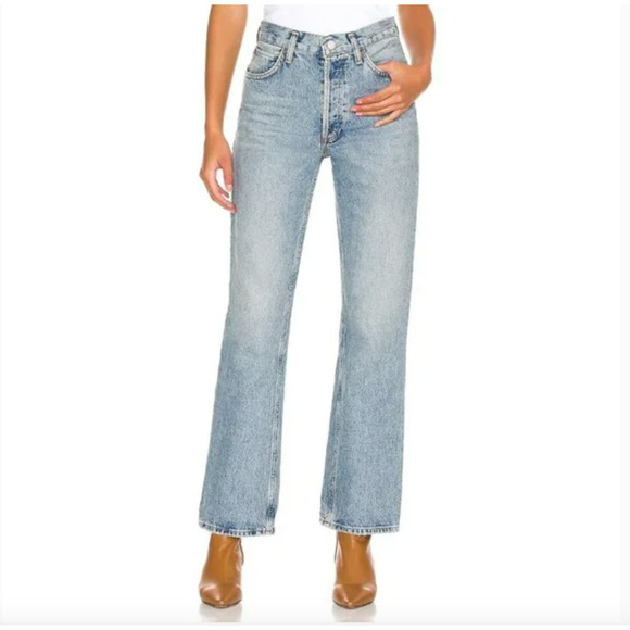 Agolde Mid Rise Relaxed Boot Cut Jeans 26 NEW - Picture 1 of 8